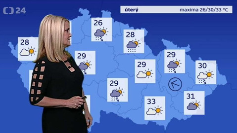 Předpověď počasí - 26. června 2017 17:55