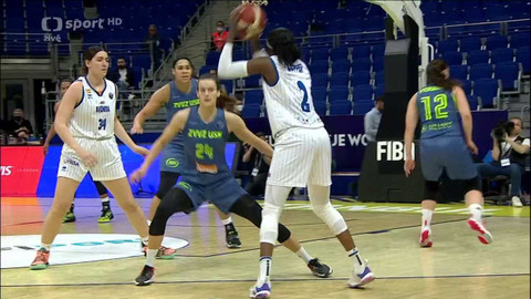 Evropská liga v basketbalu - ZVVZ USK Praha - Perfumerias Avenida