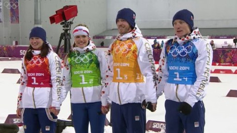 XXII. zimní olympijské hry 2014 Soči - Biatlon: smíšené štafety