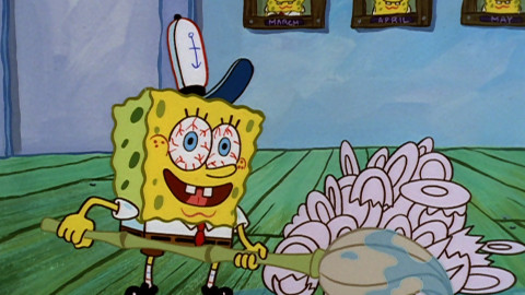 SpongeBob v kalhotách - Garde / Zaměstnanec měsíce