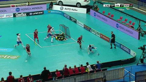 MS ve florbalu žen 2013 Česko - Čtvrtfinále Finsko - Norsko