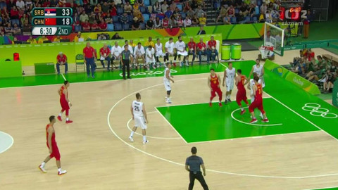 XXXI. letní olympijské hry 2016 Rio de Janeiro - Basketbal: Srbsko - Čína (muži)