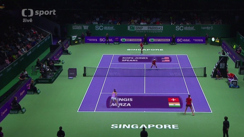 BNP Paribas WTA Singapur 2015 - Hingisová, Mirzaová (CHE, IND) - Kopsová-Jonesová, Spearsová (USA)