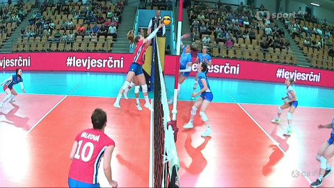 Zlatá evropská volejbalová liga - Slovinsko - Česko