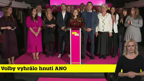 Volby 2025 - Volební studio s tlumočením do znakového jazyka