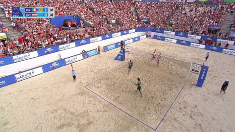 ME v plážovém volejbalu 2015 Rakousko - Ranghieri, Carambula (ITA) - Doppler, Horst (AUT)