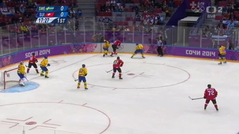 XXII. zimní olympijské hry 2014 Soči - Hokej: Švédsko - Švýcarsko
