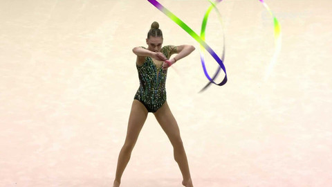 ME v moderní gymnastice 2025 Estonsko - Finále jednotlivkyň s kužely a stuhami