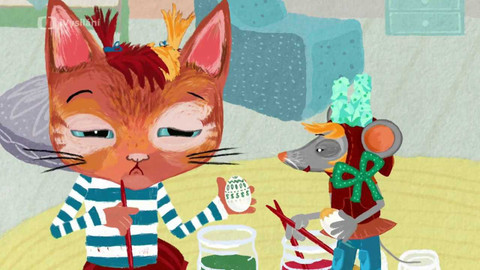 Čeština s Mínou a Týnou - Mína a Týna si hrají na Velikonoce