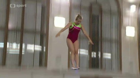 Trampolíny - Český pohár ve skocích na trampolíně 2013 Praha-Kampa