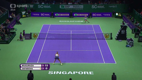 BNP Paribas WTA Singapur 2015 - Lucie Šafářová (CZE) - Garbine Muguruzaová (ESP)