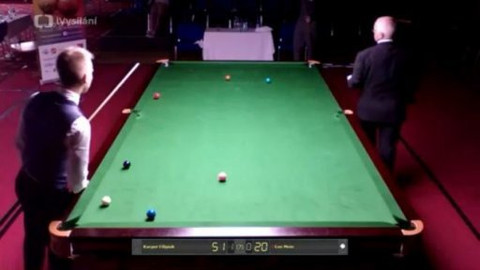 Mistrovství Evropy ve snookeru 2015 - Kacper Filipiak x Lee Mein