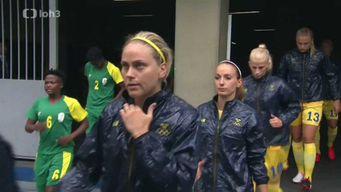 XXXI. letní olympijské hry 2016 Rio de Janeiro - Fotbal: Švédsko - JAR (ženy)