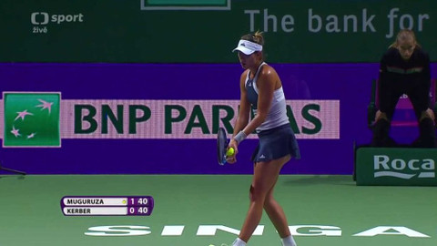 BNP Paribas WTA Singapur 2015 - Garbine Muguruzaová (ESP) - Angeligue Kerberová (DEU)
