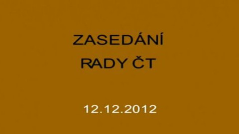 Jednání Rady České televize - 22. jednání Rady ČT v roce 2012