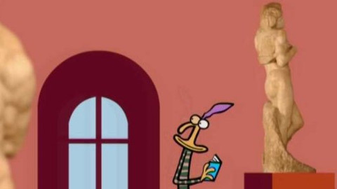 Minuta v muzeu - Sousoší Otroci