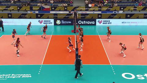 Zlatá evropská volejbalová liga - Belgie - Rumunsko