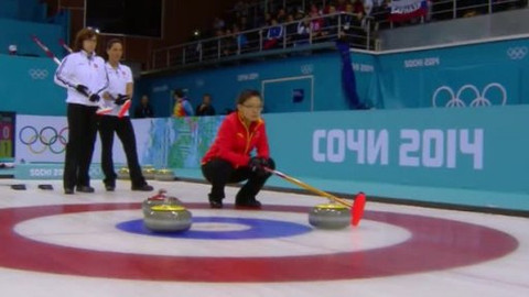 XXII. zimní olympijské hry 2014 Soči - Curling: Čína - Švýcarsko (ženy)