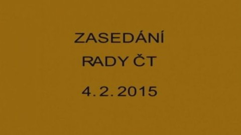 Jednání Rady České televize - 3. jednání Rady ČT v roce 2015