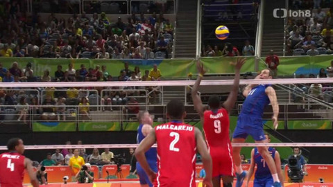 XXXI. letní olympijské hry 2016 Rio de Janeiro - Volejbal: Rusko – Kuba (muži)
