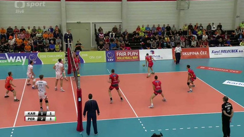 Volejbal - VK ČEZ Karlovarsko - SIR Safety Conad Perugia