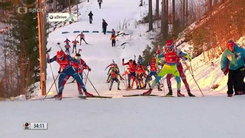 MS v biatlonu 2015 Finsko - Závod mužů s hromadným startem na 15 km