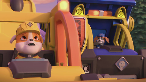 Rubble a jeho parta - Parta a Skye staví horskou chatu