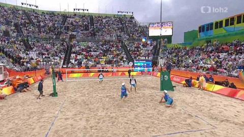 XXXI. letní olympijské hry 2016 Rio de Janeiro - Plážový volejbal:  Brazílie - Itálie (muži)