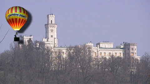 Vzduchoplavec Kráčmera - Nad Hlubokou