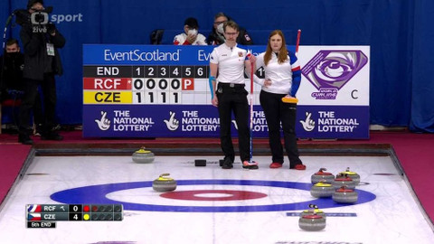 Curling - Česko - Rusko