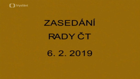 Jednání Rady České televize - 3. jednání Rady ČT v roce 2019