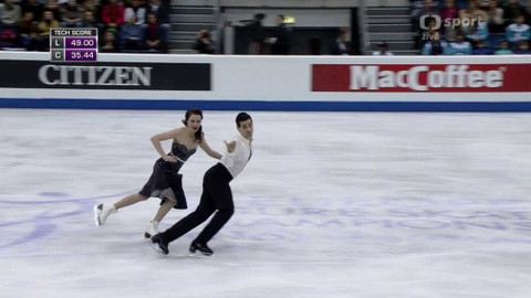 ME v krasobruslení 2016 Slovensko - Taneční páry - volné jízdy