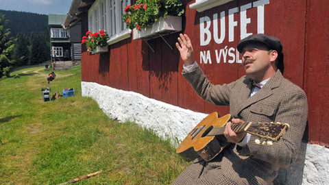 Vzduchoplavec Kráčmera - Nad východními Krkonošemi