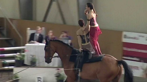 Jezdectví - Mezinárodní závody ve voltiži CVI Frenštát