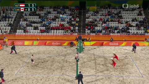 XXXI. letní olympijské hry 2016 Rio de Janeiro - Plážový volejbal: Rakousko - Kanada (muži)