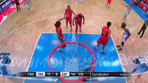 ME v basketbalu 2015 žen - Francie - Španělsko