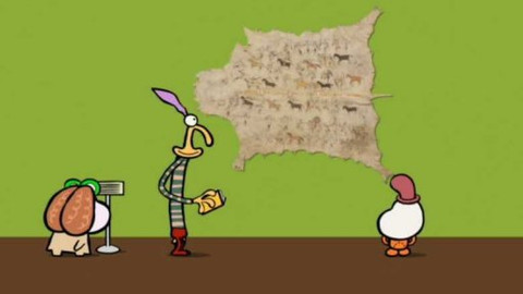 Minuta v muzeu - Severoamerický dakotský obřadní plášť