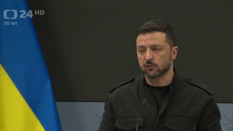 90’ ČT24 - Ukrajinský prezident v Praze
