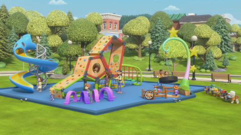 Rubble a jeho parta - Parta staví dětské hřiště / Parta opravuje střechu