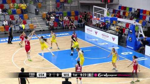 Evropská liga v basketbalu - ZVVZ USK Praha - Wisla Can-Pack