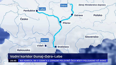 90’ ČT24 - Spor o kanál Dunaj-Odra-Labe