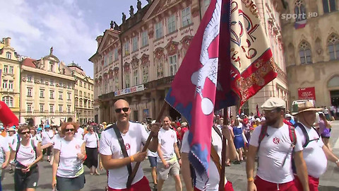 XVII. všesokolský slet - Sletový průvod