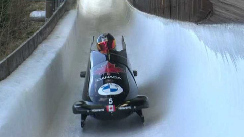 MS v bobech a skeletonu 2024 Německo - 3. kolo závodu dvojbobů žen