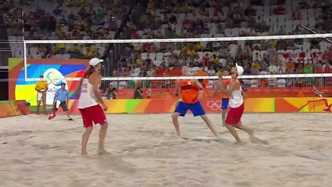 XXXI. letní olympijské hry 2016 Rio de Janeiro - Plážový volejbal: Nizozemsko - Polsko (muži)