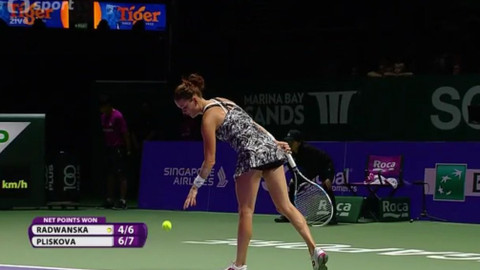 BNP Paribas WTA Finals Singapore 2016 - Agnieszka Radwaňská - Karolína Plíšková