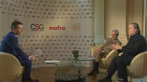 Mimořádné pořady ČT24 - Rozhovor s Lannym Davisem a Stevem Bannonem