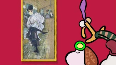 Minuta v muzeu - obraz tanečnice Jean Avrilové