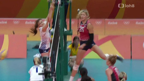 XXXI. letní olympijské hry 2016 Rio de Janeiro - Volejbal: USA - Itálie (ženy)