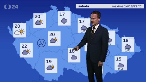 Předpověď počasí - 16. června 2017 17:55