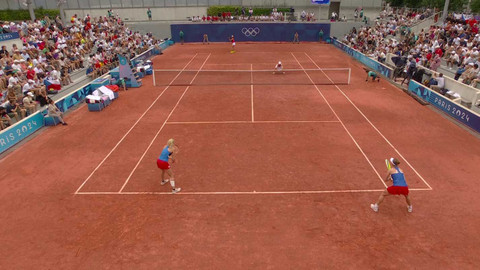 XXXIII. letní olympijské hry 2024 Paříž - Tenis: Aojamaová/Šibaharaová - Krejčíková/Siniaková